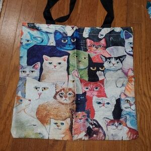 Cat Collage Tote Bag